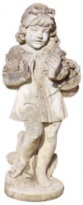 FRENCH CAST STONE GARDEN SCULP