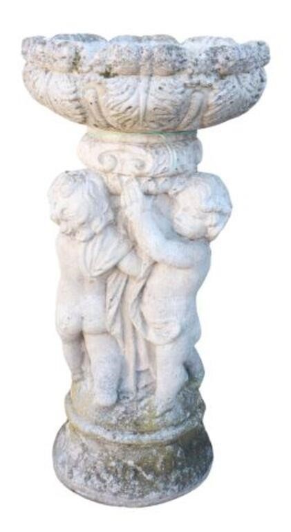 FRENCH CAST STONE PUTTI GARDEN
