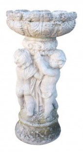 FRENCH CAST STONE PUTTI GARDEN