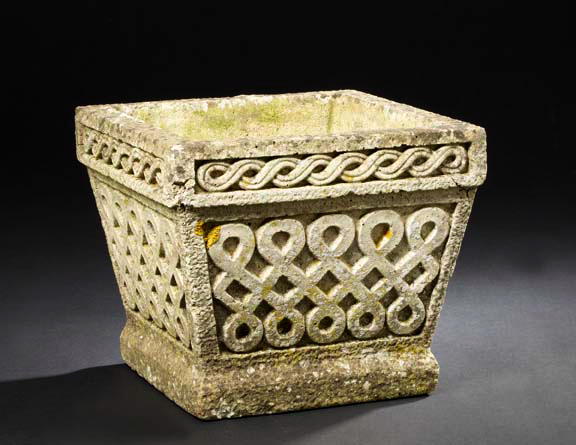 French Cast-Stone Tapered Square