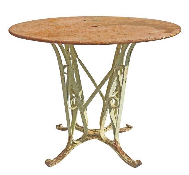 FRENCH CAST & WROUGHT IRON PATIO
