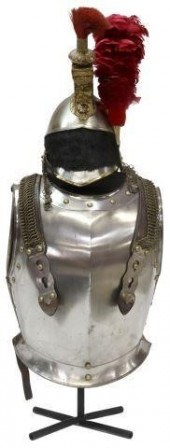 FRENCH CAVALRY CHEST ARMOR & H