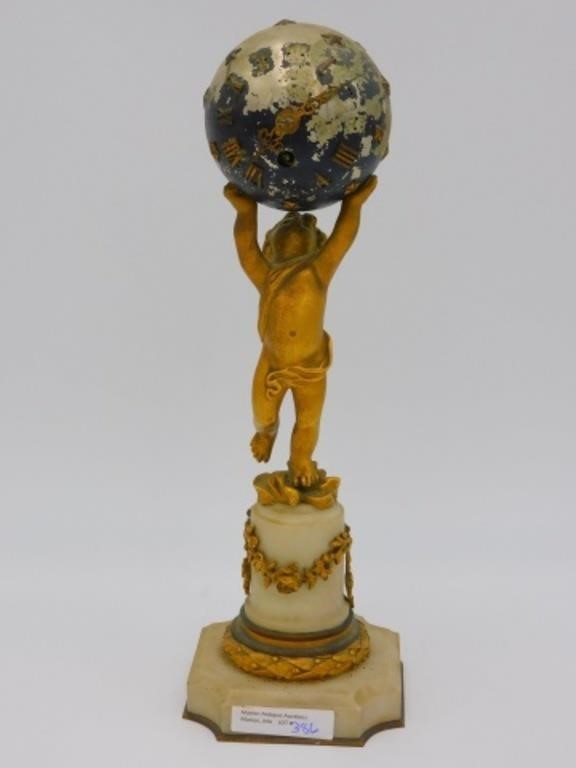 FRENCH CELESTIAL SPHERE CLOCK, 19TH