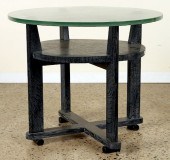 FRENCH CERUSED OAK 2-TIER OCCA