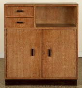 FRENCH CERUSED OAK CABINET FLO