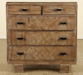 FRENCH CERUSED OAK DRESSER GLA