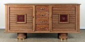 FRENCH CERUSED OAK SIDEBOARD C