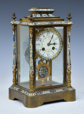 FRENCH CHAMPLEVE CRYSTAL REGUL