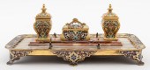FRENCH CHAMPLEVE ENAMEL AND BA