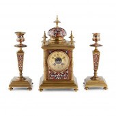FRENCH CHAMPLEVÉ ENAMEL AND GI