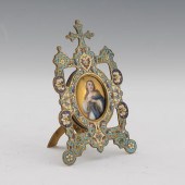 FRENCH CHAMPLEVE ENAMEL D'ORE