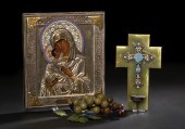 French Champleve Enamel, Gilt-