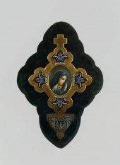 French Champleve Enamel-Mounte