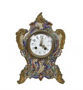 FRENCH CHAMPLEVE ENAMEL ON BRO