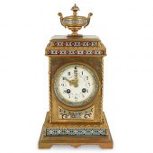 FRENCH CHAMPLEVE ENAMEL ORMOLU