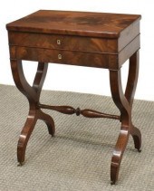 FRENCH CHARLES X MAHOGANY TRAV
