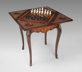 FRENCH CHESS BOARD GAME TABLE:
