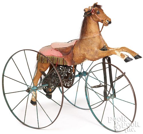 FRENCH CHILD'S HORSE TRICYCLE
