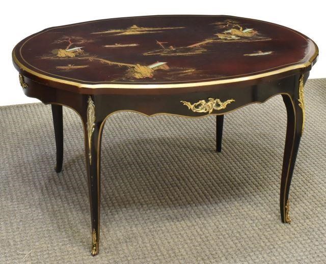 FRENCH CHINOISERIE LACQUERED COFFEE