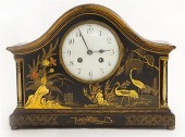French chinoiserie mantel cloc