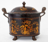 FRENCH CHINOISERIE TOLE PEINTE