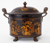 FRENCH CHINOISERIE TOLE PEINTE