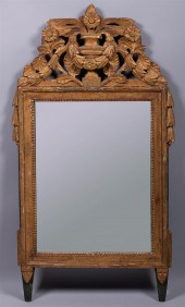 FRENCH CLASSICAL GILTWOOD MIRR