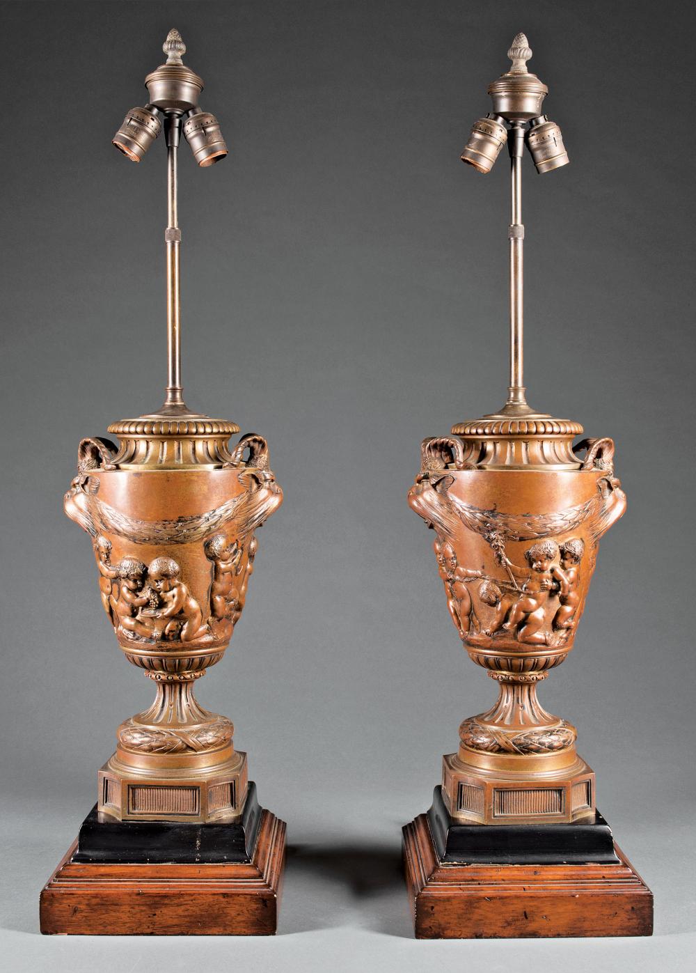 FRENCH CLODION-STYLE PATINATED