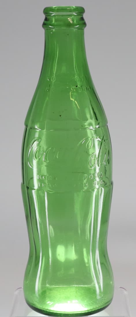 FRENCH COCA COLA BOTTLE, EMERALD