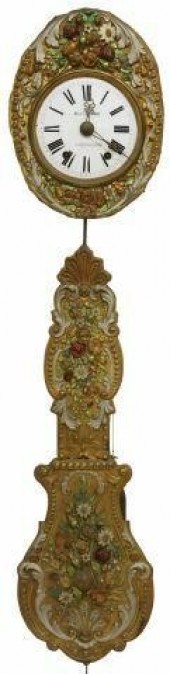 FRENCH COMTOISE CLOCK WITH PEN