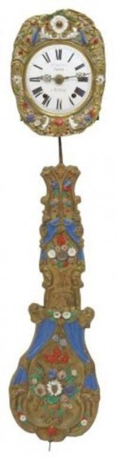FRENCH COMTOISE WALL CLOCK, 19