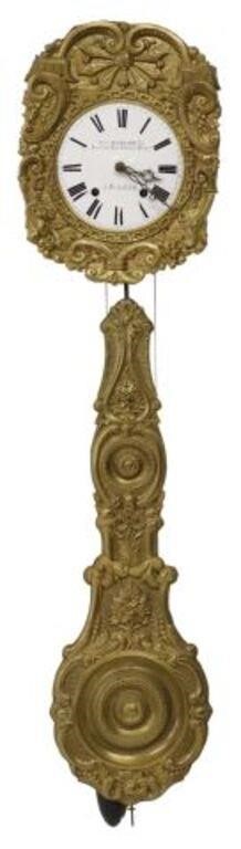 FRENCH COMTOISE WALL CLOCK, 19TH