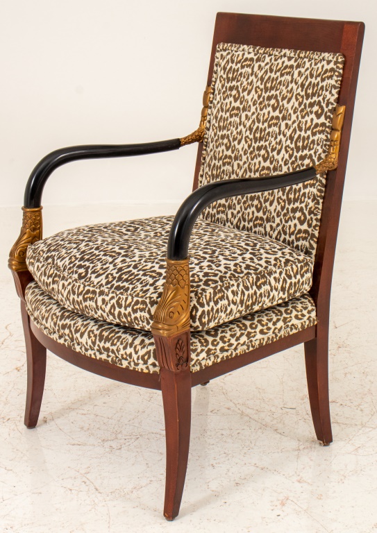 FRENCH CONSULAT STYLE ARM CHAIR