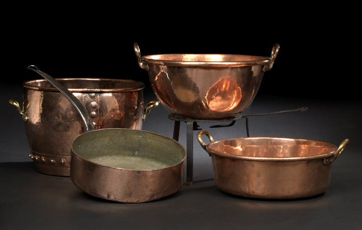 French Copper and Brass-Handled