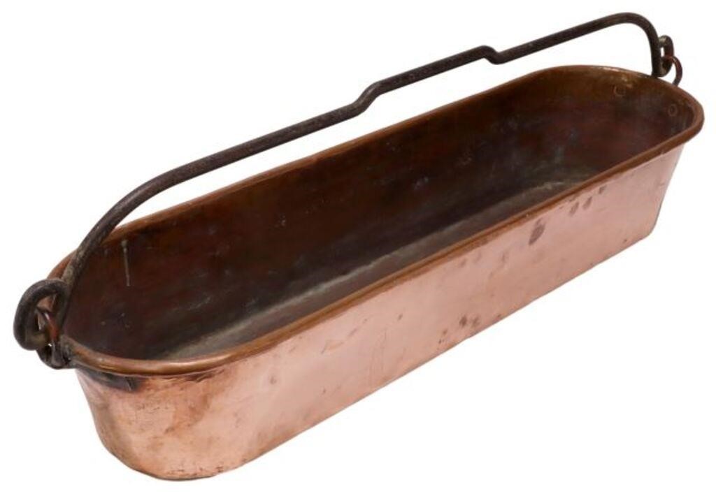 FRENCH COPPER FISH KETTLE