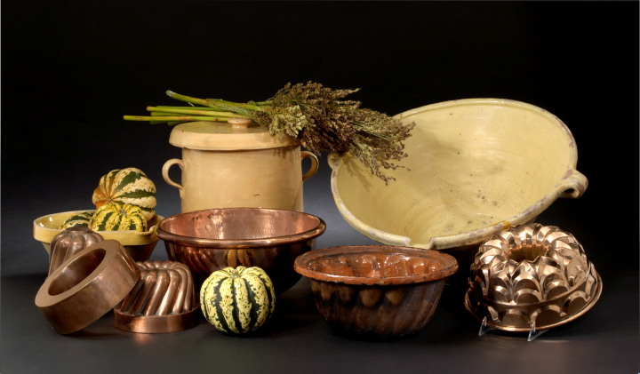 French Copper Round-Bottom Mixing