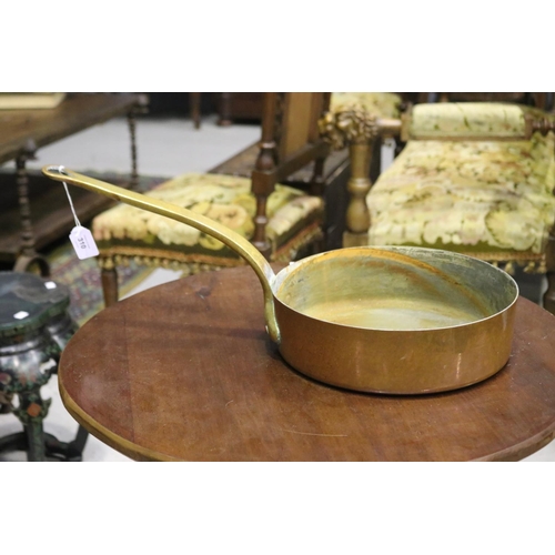 French copper saucepan, approx 29cm