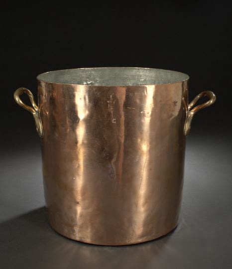 French Copper Stock Pot,  early