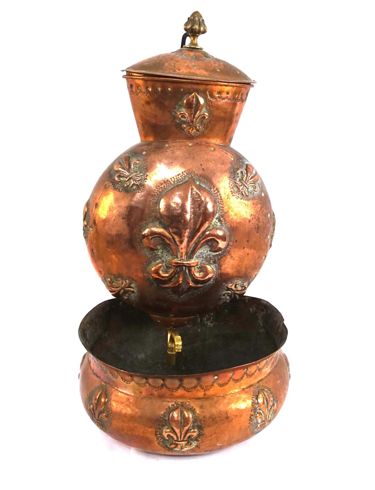 FRENCH COPPER WATER FOUNTAIN