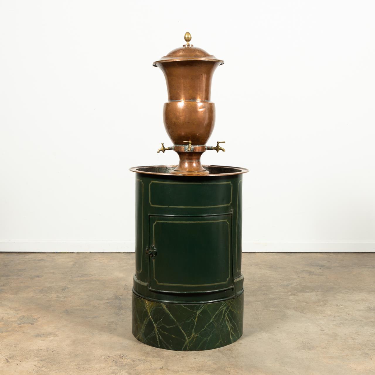FRENCH COPPER WATER FOUNTAIN ON