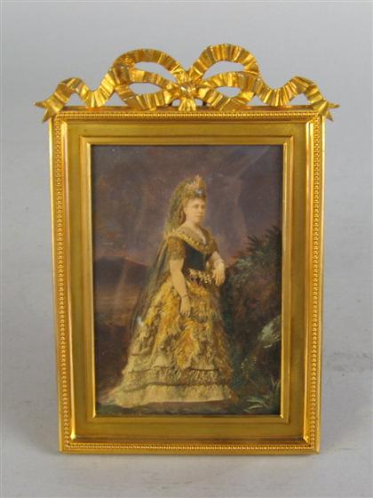 French coronation portrait of Queen