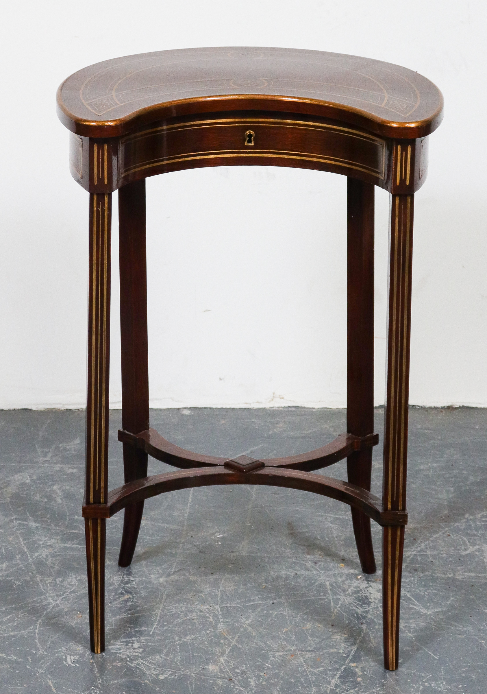 FRENCH CRESCENT FLIP TOP OCCASIONAL