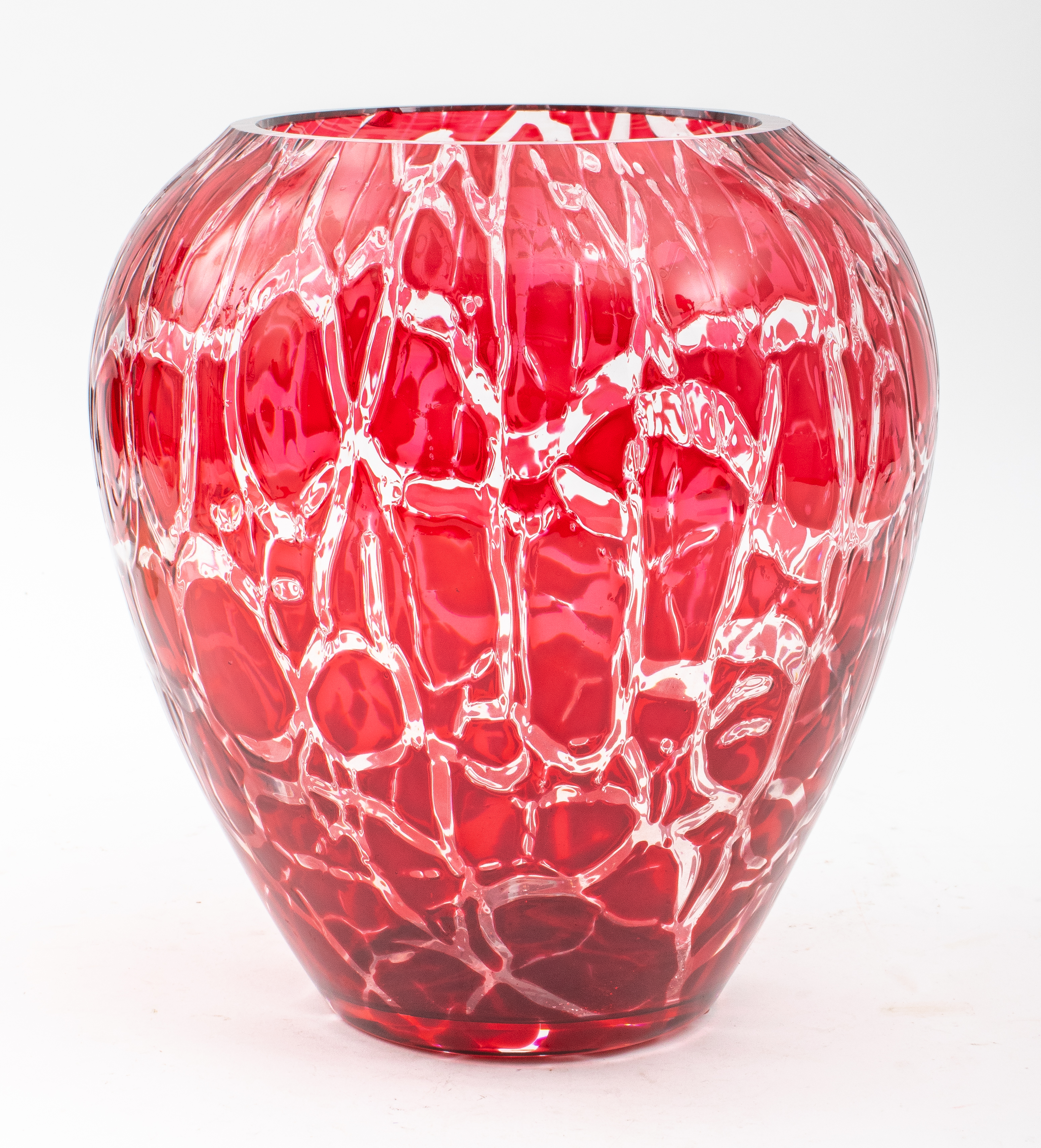 FRENCH CRISTAL ST-LOUIS RARE RED