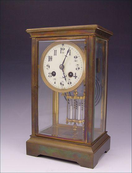 FRENCH CRYSTAL REGULATOR CLOCK: