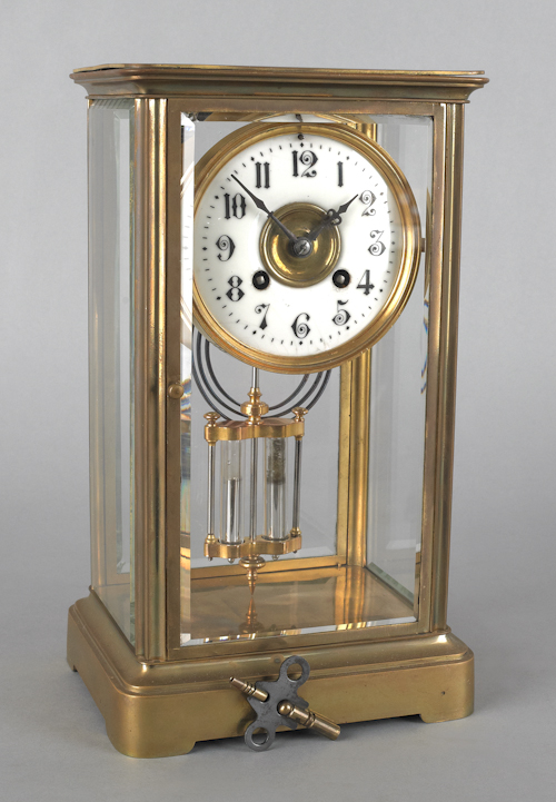 French crystal regulator clock late
