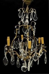 FRENCH CRYSTAL SIX-LIGHT CHAND