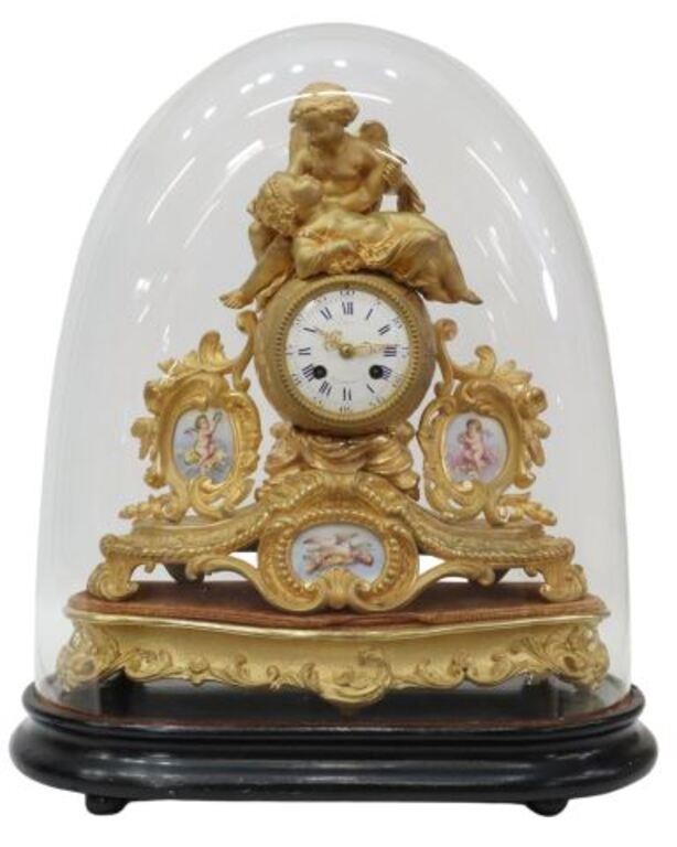 FRENCH CUPID PSYCHE GILT METAL