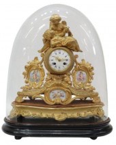 FRENCH CUPID PSYCHE GILT METAL