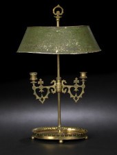 French Cut-Brass and Green Tol