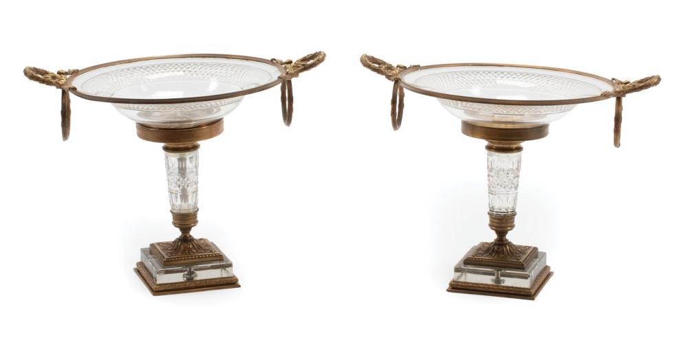 FRENCH CUT CRYSTAL AND BRONZE